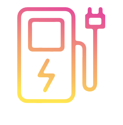 Electric vehicle charing station icon