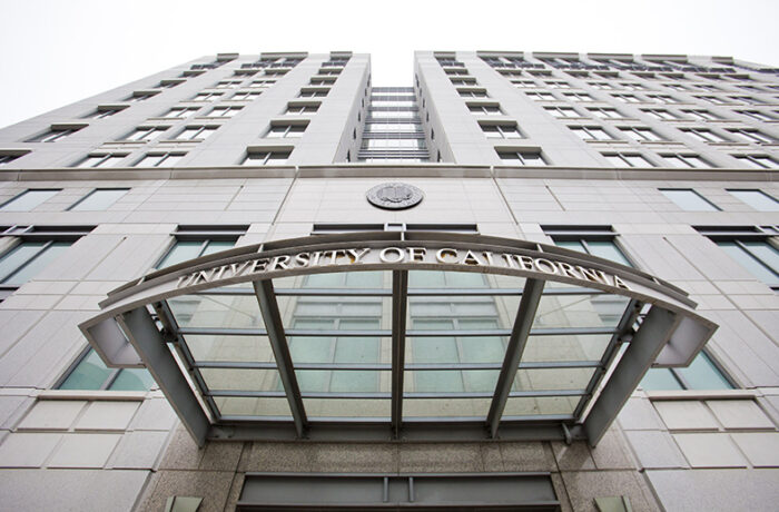 Exterior of UC Office of the President building in Oakland, CA