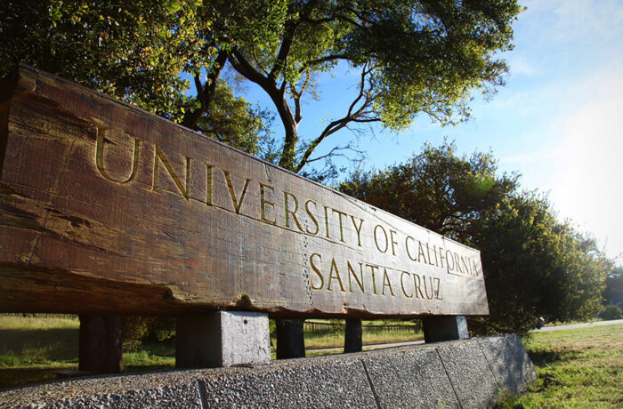 UC Santa Cruz entrance sign