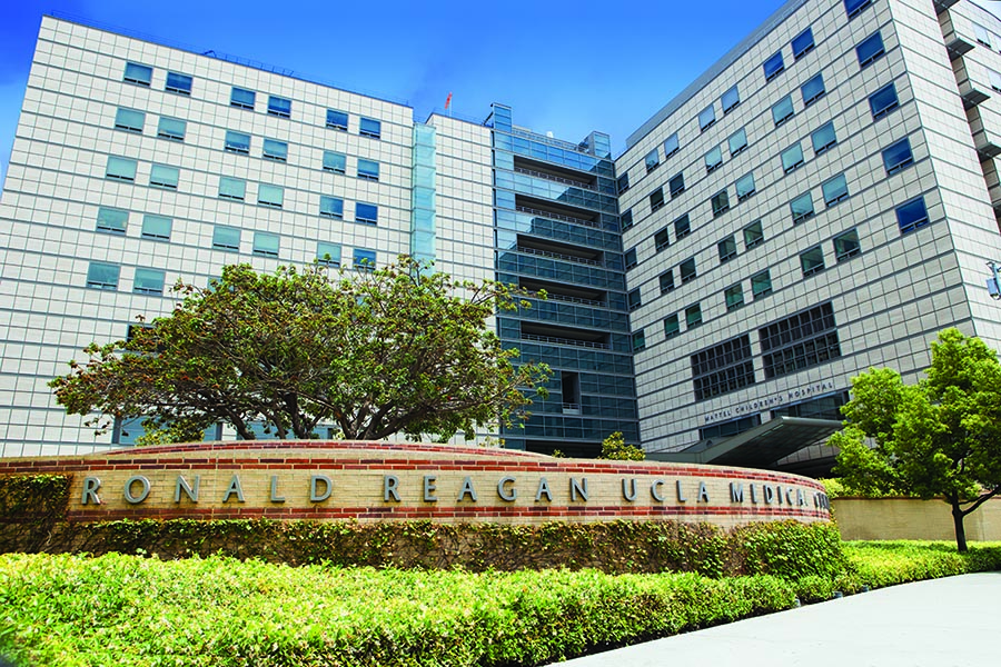 Exterior of the Ronald Reagan UCLA Medical building