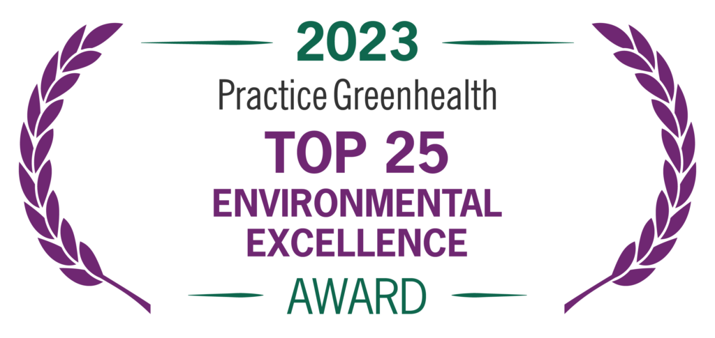 Green Health Top 25 Excellence Award Logo