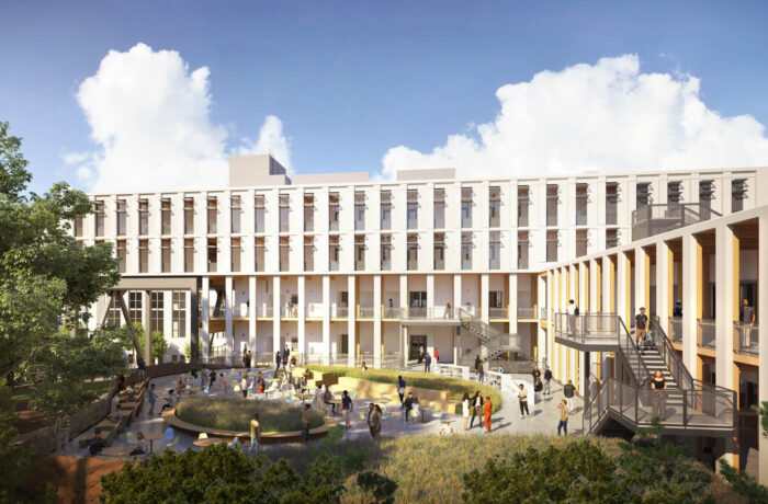 First mass timber building