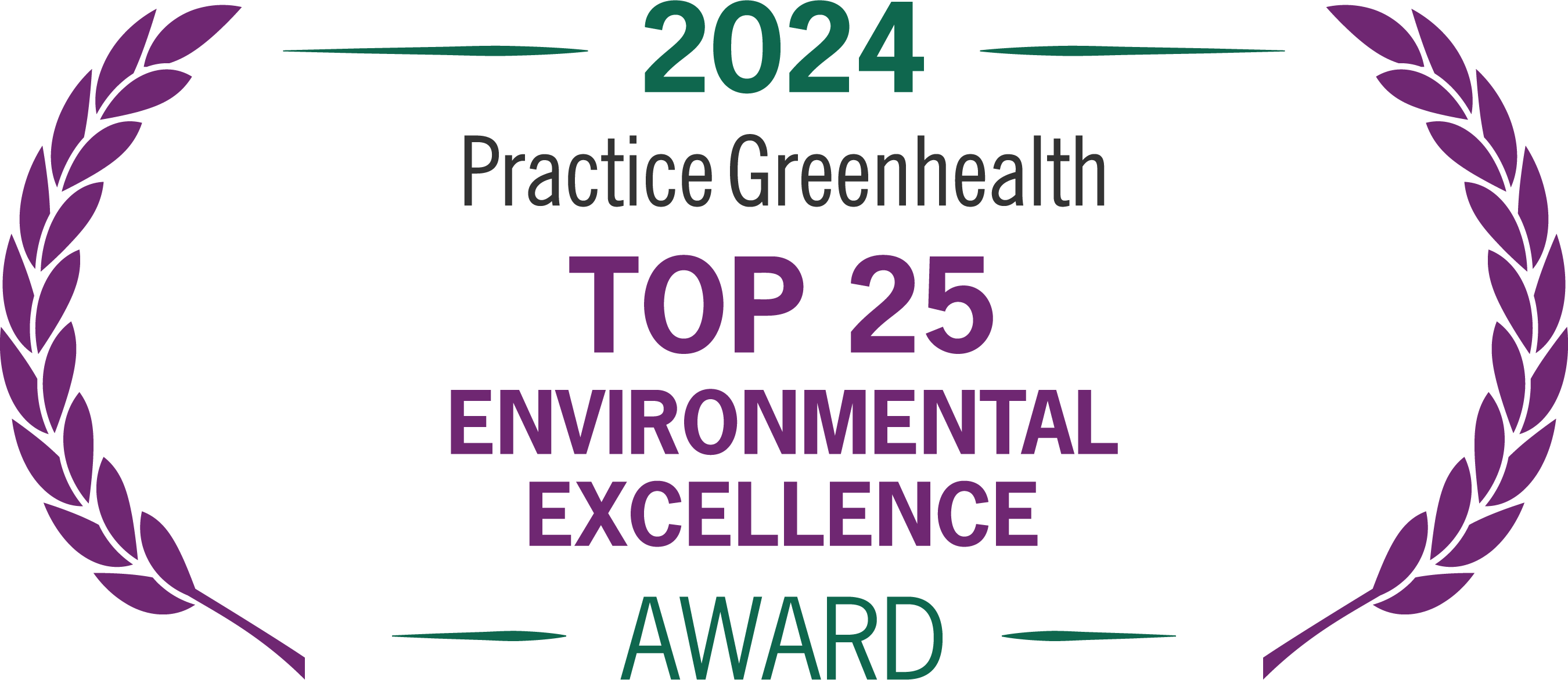 Practice Greenhealth Top 25 Award Graphic