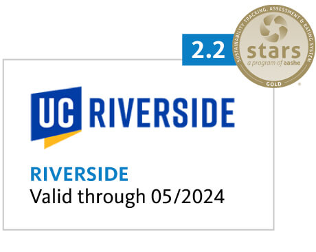 UC Riverside gold stars award