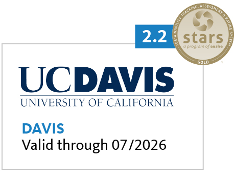 UC Davis gold stars award