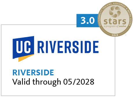 UC Riverside gold stars award