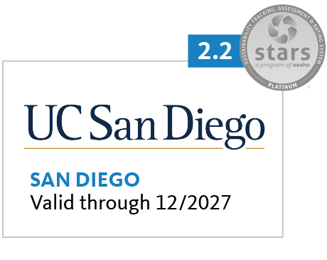 UC San Diego platinum stars award
